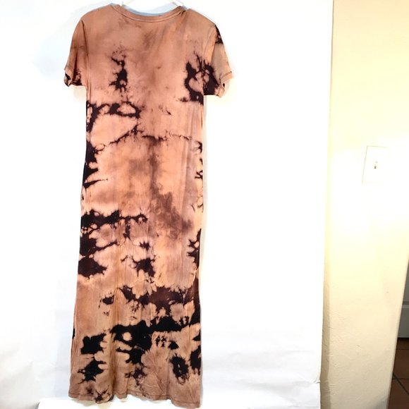 ADIDAS Custom Tie Dye Cotton Dress Long XS Tee - Picture 7 of 8
